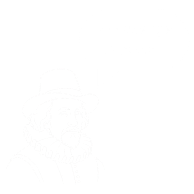 Line drawing of Sir Francis Bacon